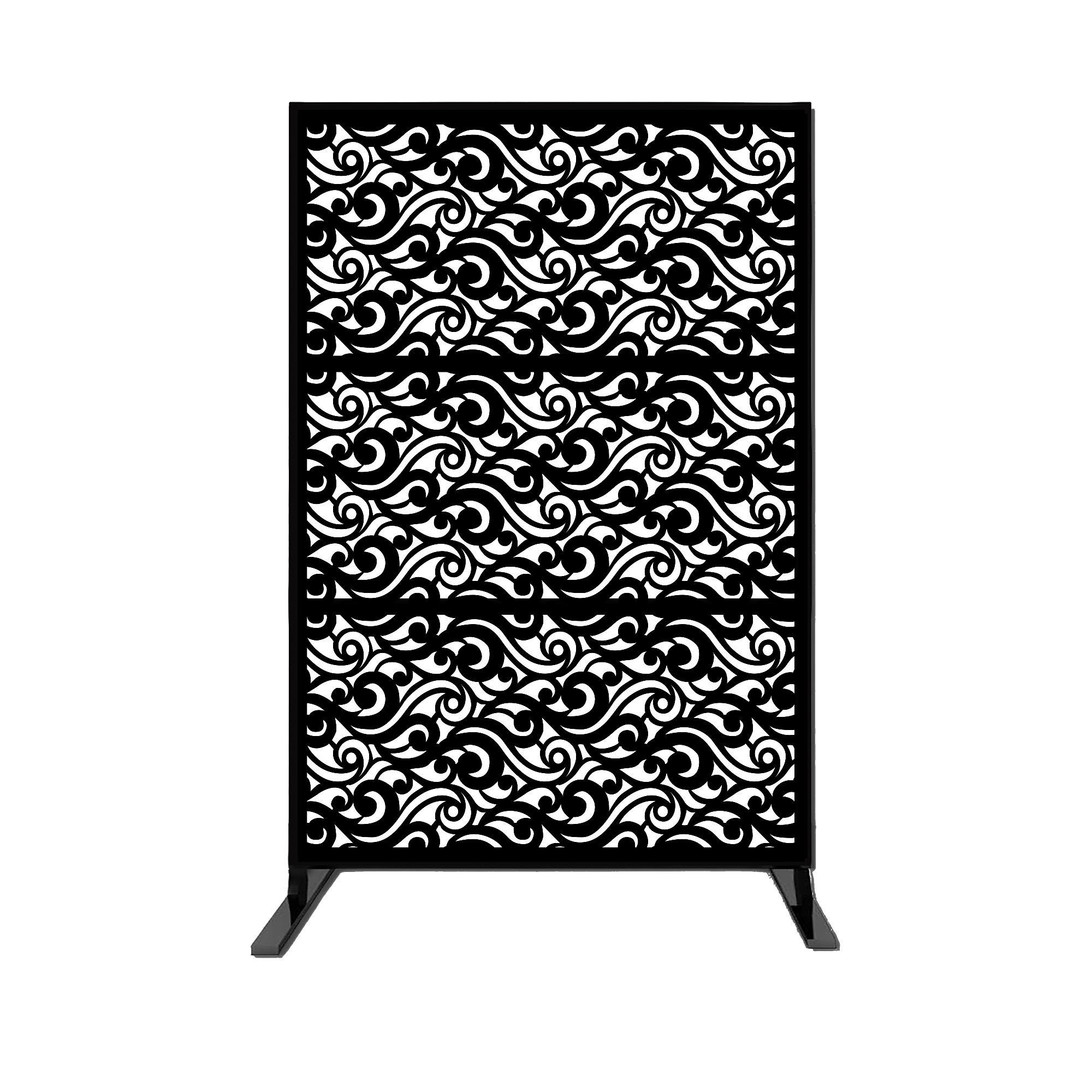 e-Joy Laser Cut Metal Privacy Screen Fence, Decorative e-Joy Laser Cut Metal Privacy Screen Fence, Decorative